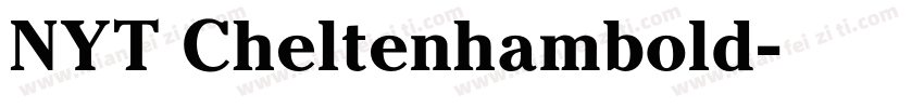 NYT Cheltenhambold字体转换
